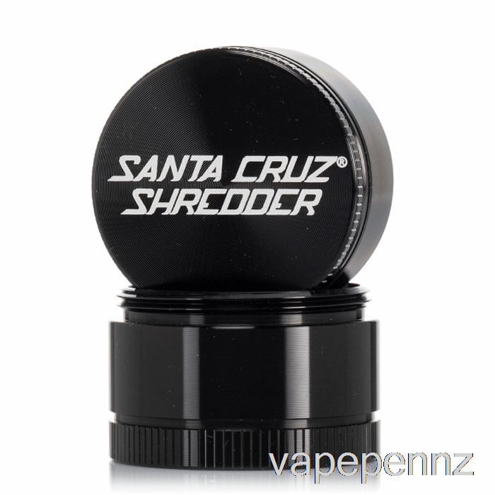 Santa Cruz Shredder 1.6inch Small 3-Piece Grinder Black (40mm) VAPE NZ